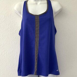 AVIA BLUE RACERBACK TANK TOP ACTIVEWEAR WORKOUT EXERCISE
